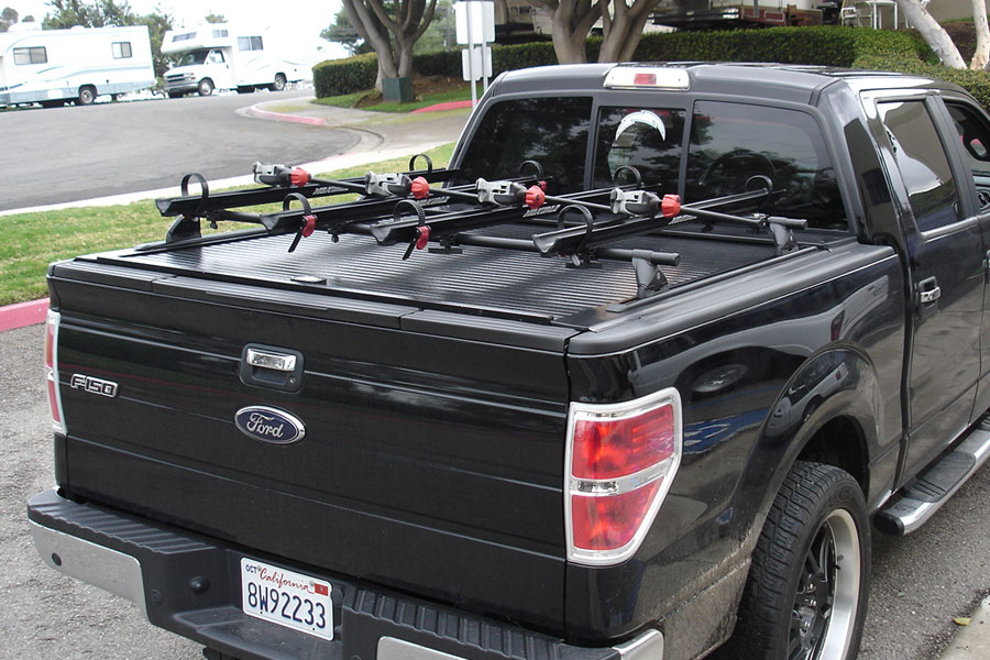 truck bed cover for bikes
